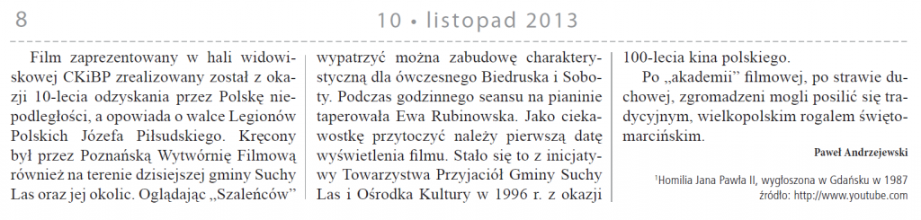 11 Gazeta Sucholeska listopad 2013 zoom